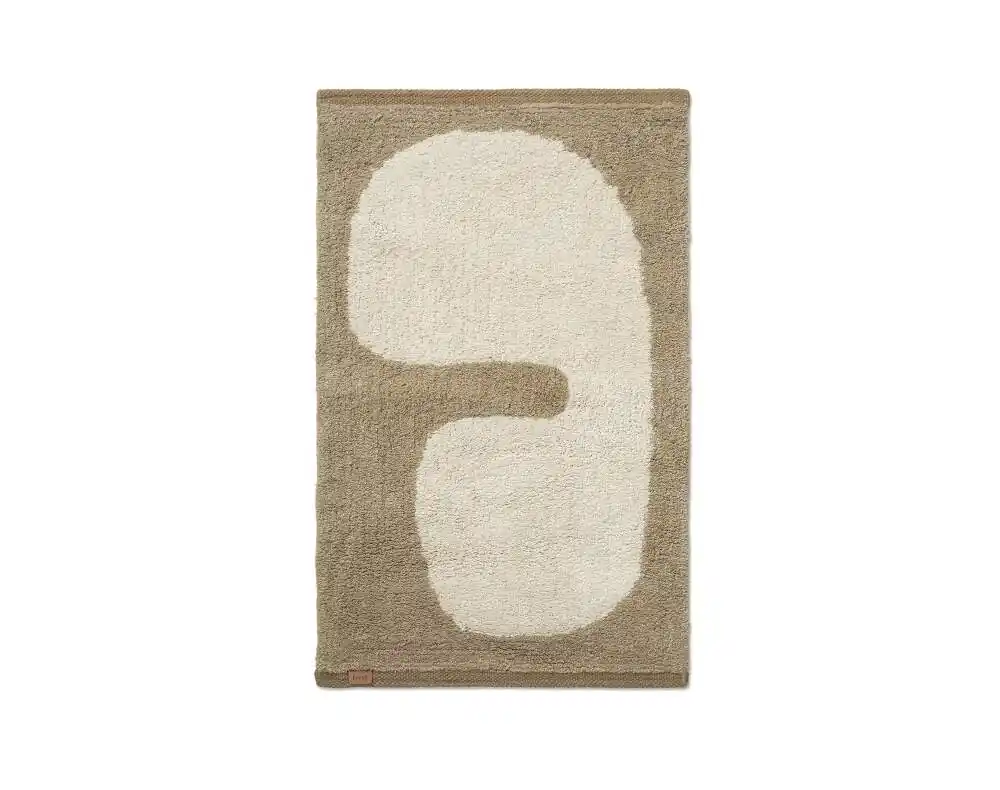 Koupelnová předložka Lay, dark taupe / off-white Horká Nabídka