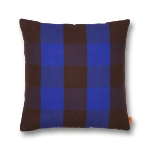 Polštář Grand, choco / bright blue Bezpečná Platba