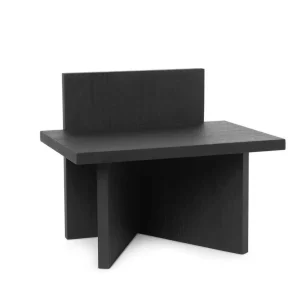 Aktuální Stolička Oblique, black stained ash