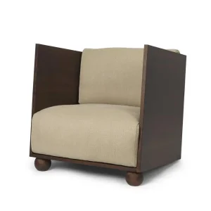 Křeslo Rum Rich Linen, dark stained / natural Cenový Hit
