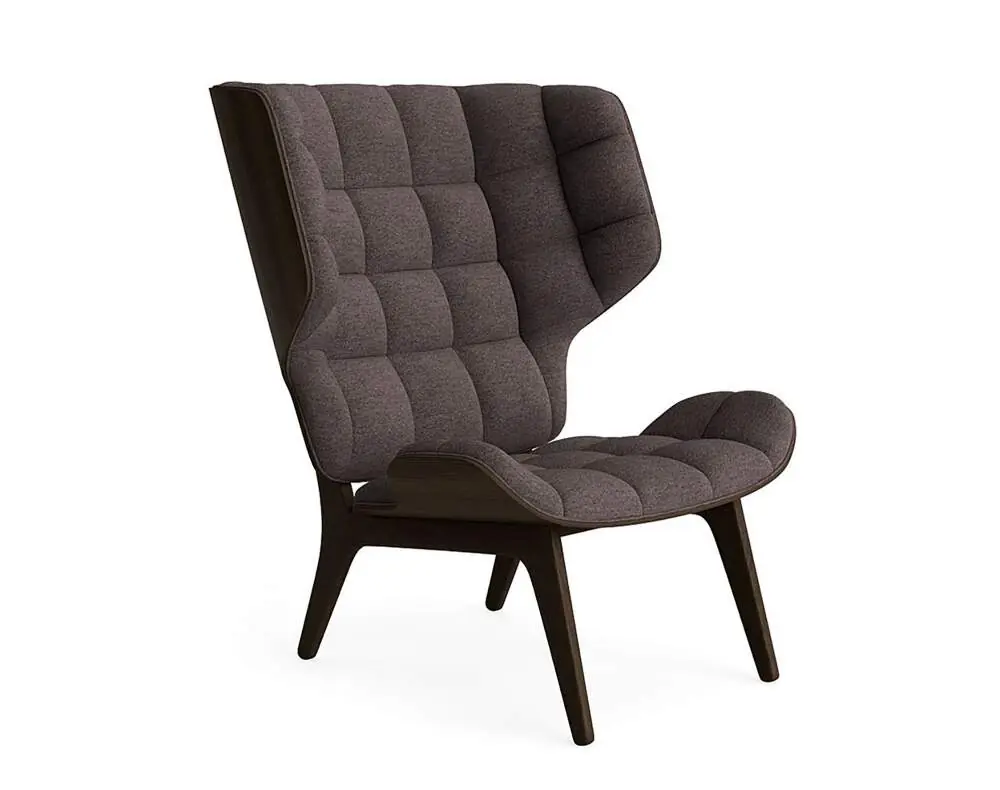Víkendová Akce Křeslo Mammoth, dark smoked oak / Barnum Boucle Col 11