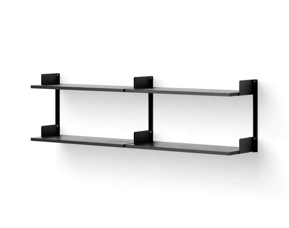 Pouze Dnes Policová sestava Chamber Shelf, black ash/black