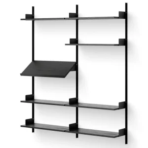 Horká Nabídka Policová sestava Living Shelf, black ash/black