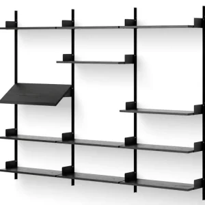 Policová sestava Display Shelf, black ash/black Rychlé Dodání