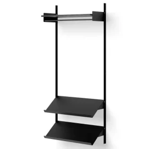 Originální Policová sestava Wardrobe Shelf 1, black ash/black