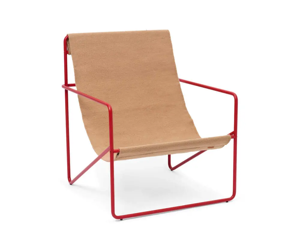 Křeslo Desert Lounge Chair, poppy red / sand Nová Kolekce