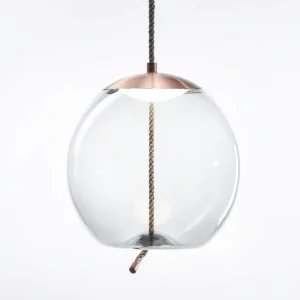 Hit Sezóny Závěsné svítidlo Knot Sfera PC1016, clear / copper