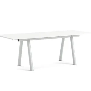 Zlevněný Vysoký stůl Boa 280x110x95 cm, metallic grey / white laminate