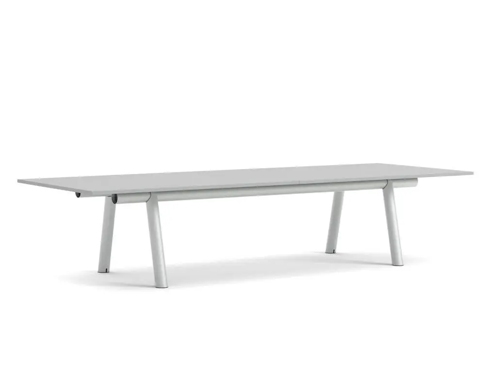 Ihned K Objednání Stůl Boa 350x128x75 cm, metallic grey / grey linoleum