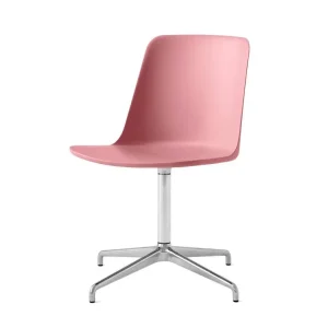 Speciální Cena Židle Rely HW11, polished aluminium/soft pink