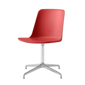 Odeslání Ihned Židle Rely HW11, polished aluminium/vermillion red