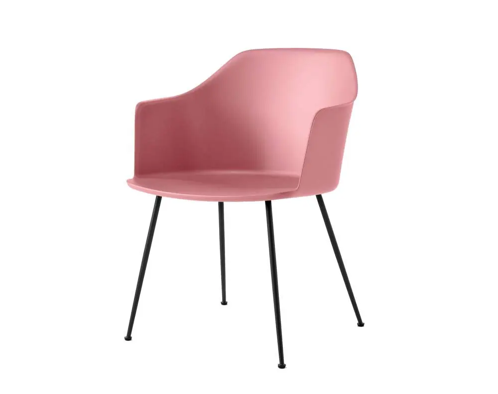 Židle Rely HW33 s područkami, black/soft pink Pouze Dnes