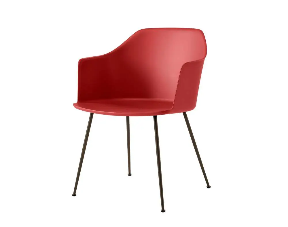 Zlevněný Židle Rely HW33 s područkami, bronzed/vermillion red