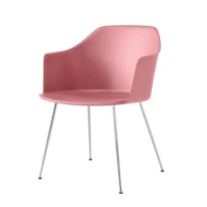 Značkový Židle Rely HW33 s područkami, chrome/soft pink