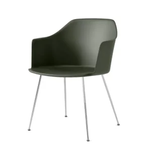 Vrácení Zdarma Židle Rely HW33 s područkami, chrome/bronze green