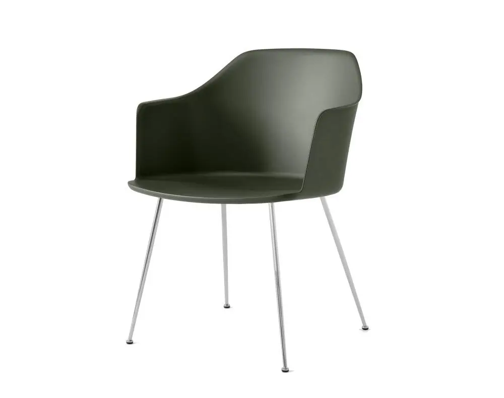 Vrácení Zdarma Židle Rely HW33 s područkami, chrome/bronze green