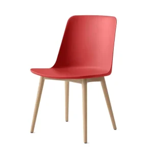 Židle Rely HW71, oak/vermillion red Novinka