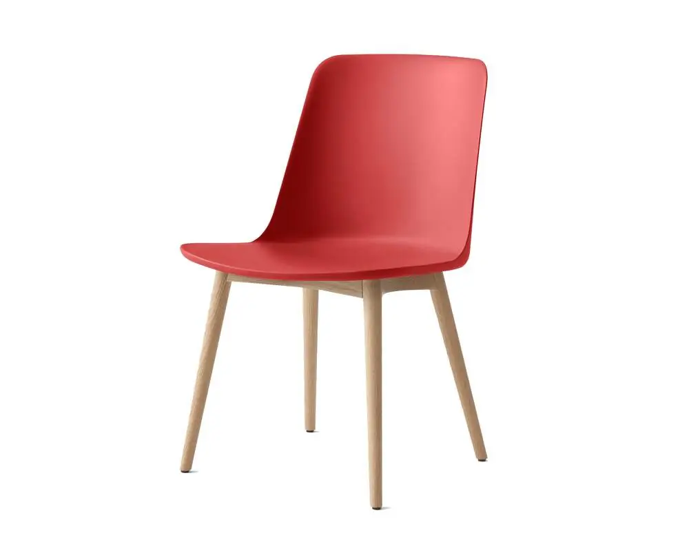Židle Rely HW71, oak/vermillion red Novinka