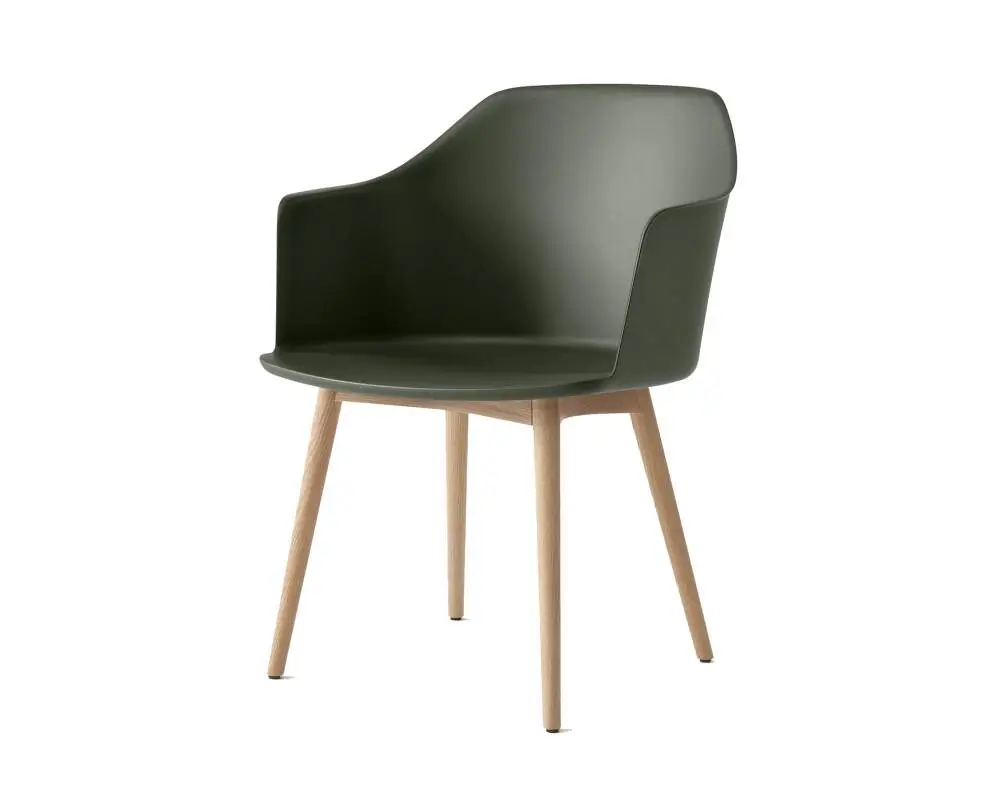 Židle Rely HW76 s područkami, oak/bronze green Ověřený