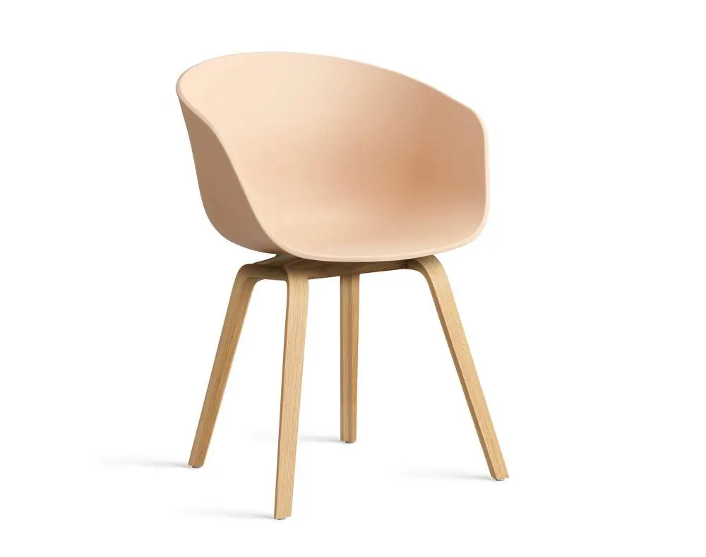 Židle AAC 22 Lacquered Oak Veneer, pale peach Kup Teď