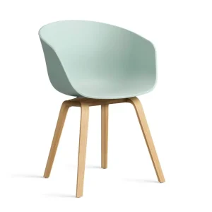 Zlevněný Židle AAC 22 Lacquered Oak Veneer, dusty mint