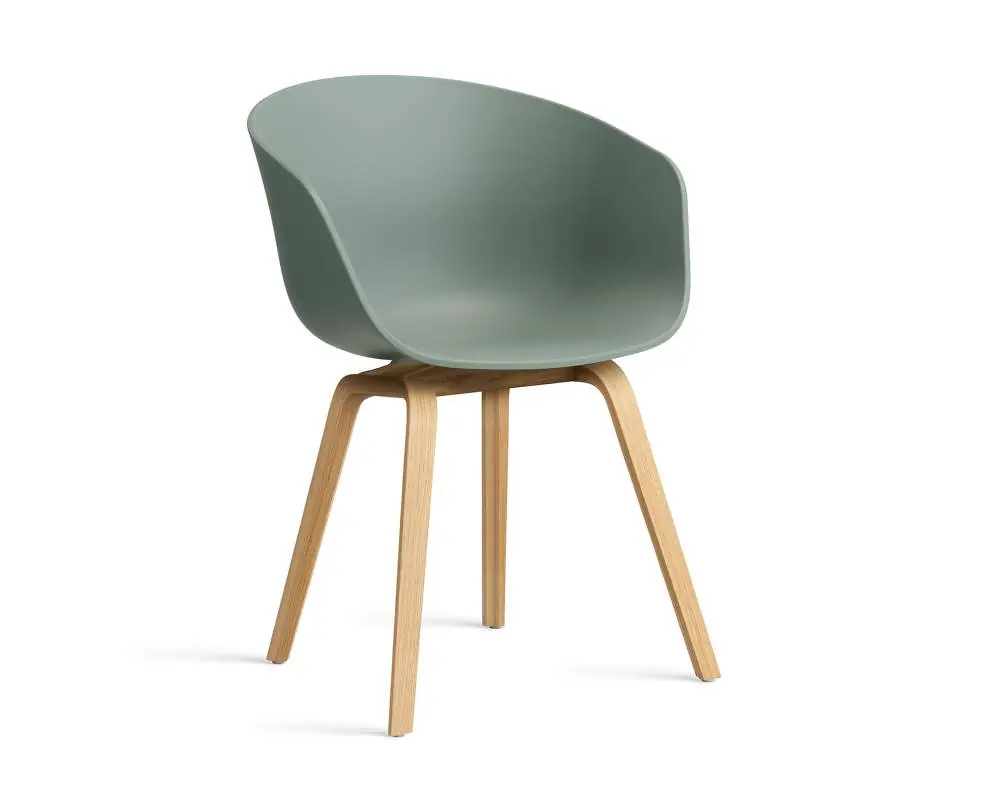Ihned K Objednání Židle AAC 22 Lacquered Oak Veneer, fall green