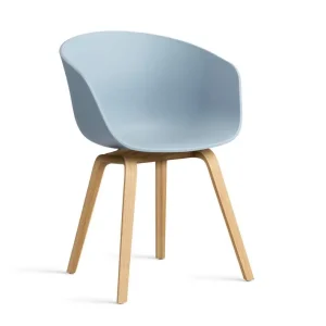 Židle AAC 22 Lacquered Oak Veneer, slate blue Omezená Nabídka