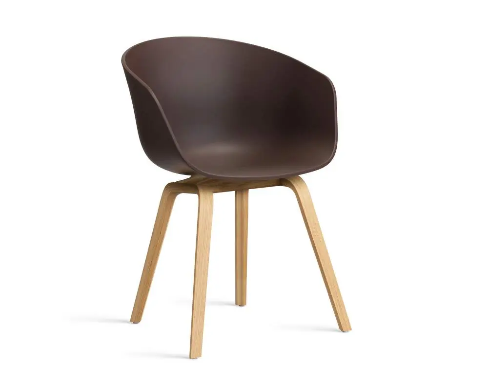 Židle AAC 22 Lacquered Oak Veneer, raisin Nová Kolekce