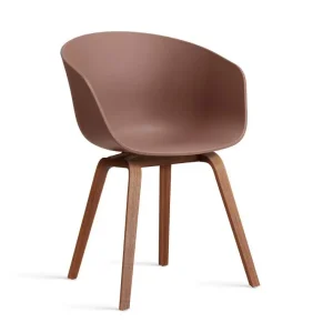 Výprodej Židle AAC 22 Lacquered Walnut Veneer, soft brick