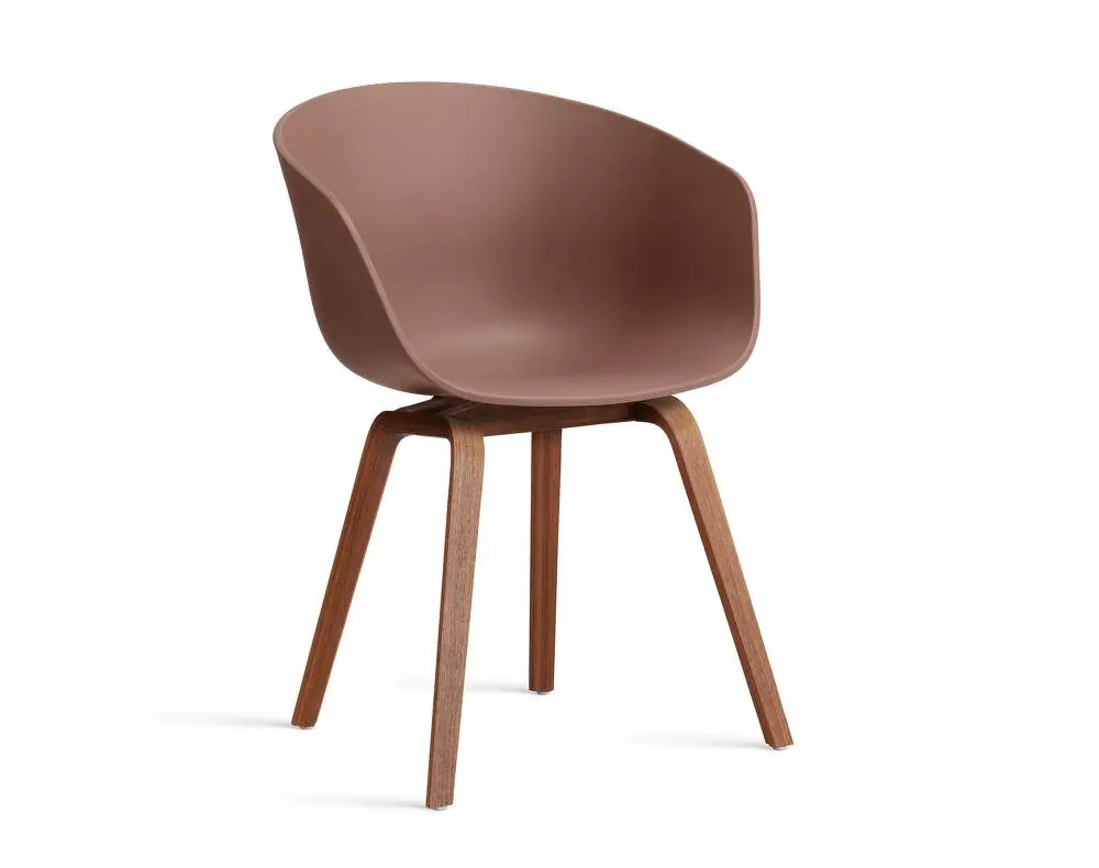 Výprodej Židle AAC 22 Lacquered Walnut Veneer, soft brick