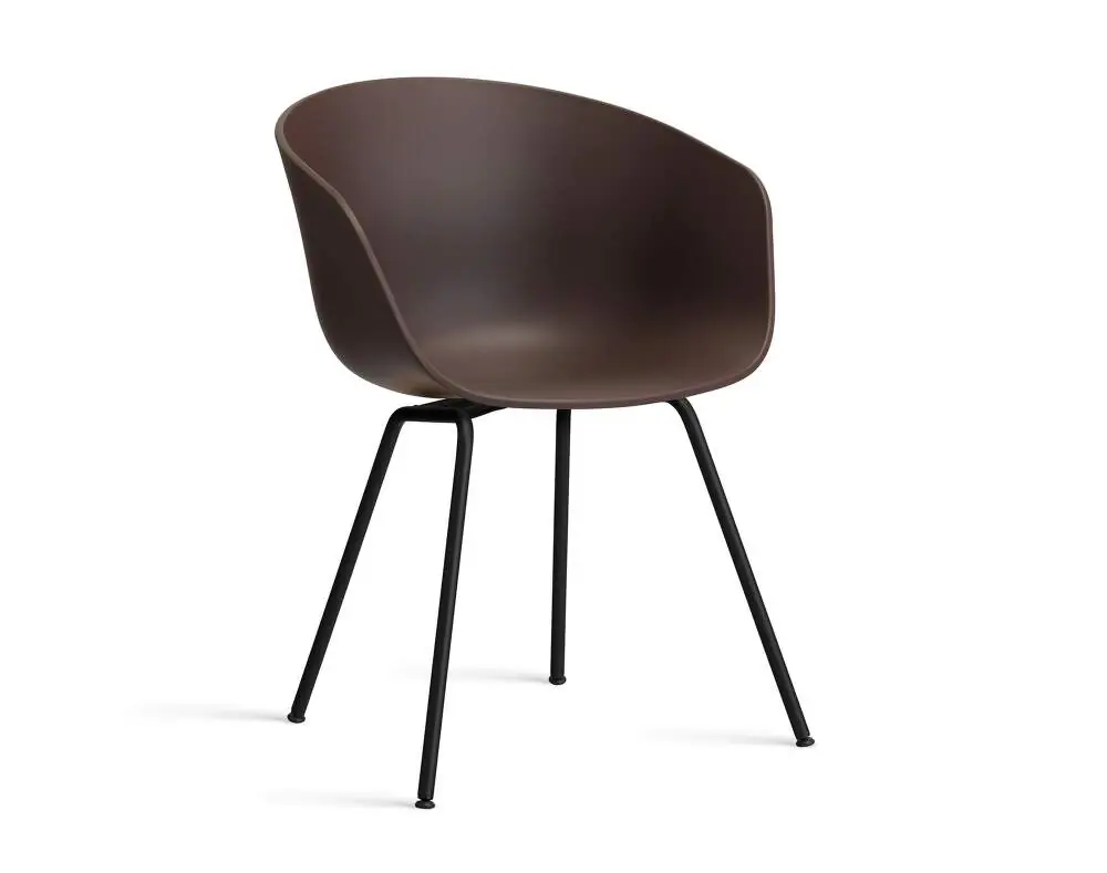 Novinka Židle AAC 26 Black Powder Coated Steel, raisin