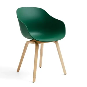Židle AAC 222 Lacquered Oak Veneer, teal green Omezená Nabídka