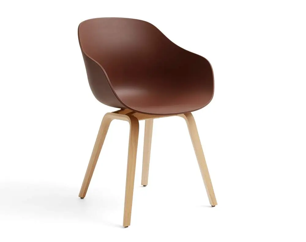 Židle AAC 222 Lacquered Oak Veneer, soft brick Autentický