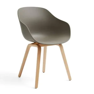 Židle AAC 222 Lacquered Oak Veneer, khaki Aktuální