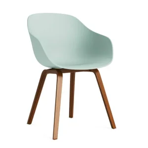 Židle AAC 222 Lacquered Walnut Veneer, dusty mint Akční Nabídka