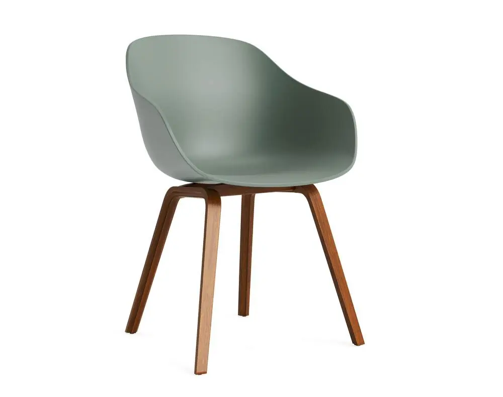 Židle AAC 222 Lacquered Walnut Veneer, fall green Novinka