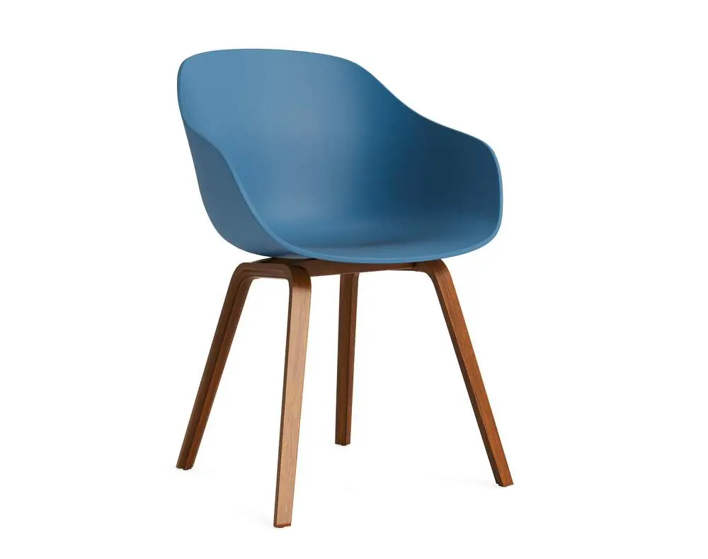 Židle AAC 222 Lacquered Walnut Veneer, azure blue Vrácení Zdarma