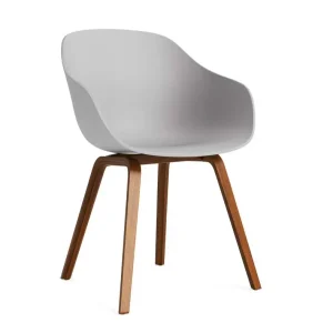 Židle AAC 222 Lacquered Walnut Veneer, concrete grey Vysoce Kvalitní