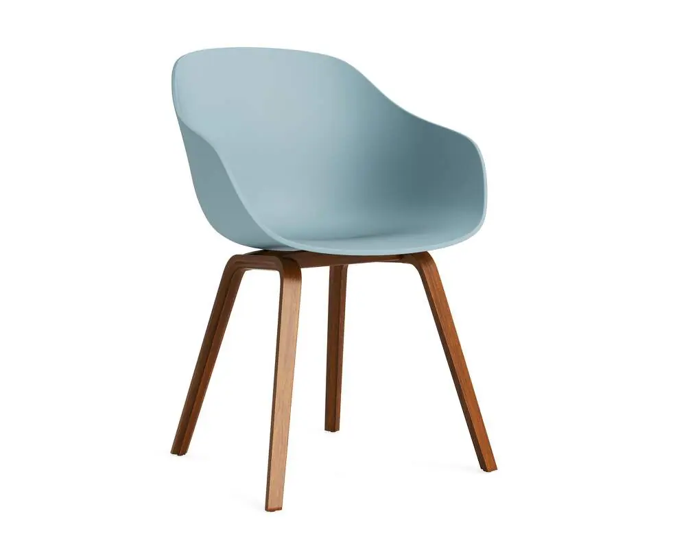 Židle AAC 222 Lacquered Walnut Veneer, dusty blue Časově Omezené