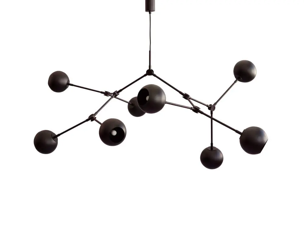 Víkendová Akce Závěsné svítidlo Drop Globe, burned black (5m)