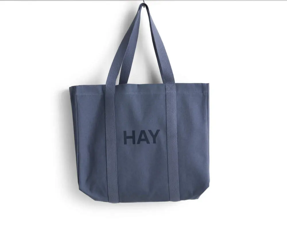 Plátěná taška Shopper Bag M, steel blue Originální