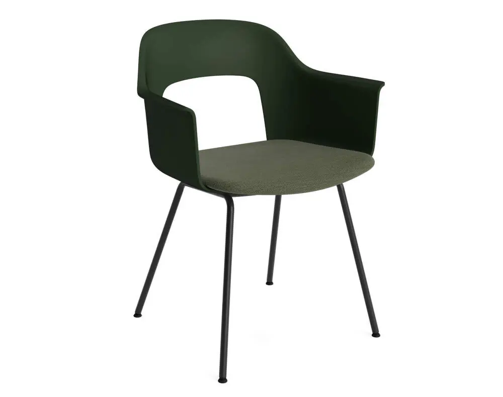 Akce Jídelní židle Layout 213 s čalouněným sedákem, black/bottle green/Mode 72