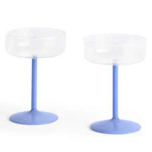 Akční Cena Sklenice na šampaňské Tint 2 ks, clear and jade light blue
