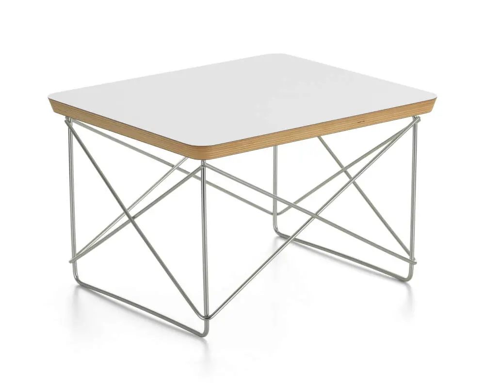 Zlevněný Occasional Table LTR HPL, white / stainless steel