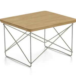 Novinka Occasional Table LTR, chestnut natural / stainless steel