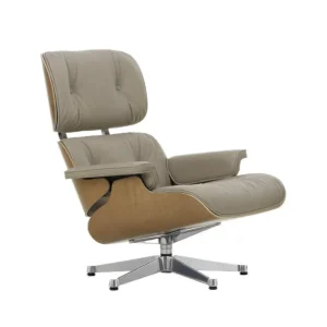 Zlevněný Křeslo Eames Lounge Chair Cherry, Leather Natural F78 dark sand