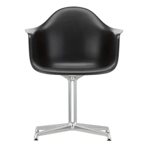 Rychlé Dodání Židle Eames DAL, deep black/polished aluminum