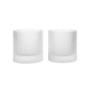 Sklenice na vodu Ripple Tumbler set 2 ks, frosted Omezená Nabídka