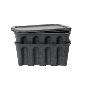 Papírový úložný box Pulp Small set 2 ks, charcoal Přímo Od Výrobce