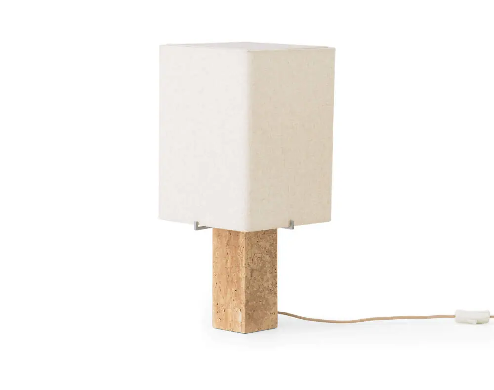 Značkový Stolní lampa Nonna H49, travertine